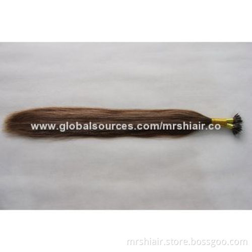 Medium Brown16# Micro Beads Loop Ring 12" 14" 18" 20" 22" 24" 26" nano Remy Straight Hair